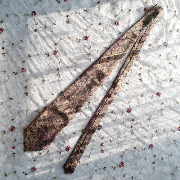 VTG Michael & Boris 100% Silk Tie Watercolor Italy - Picture 4 of 8